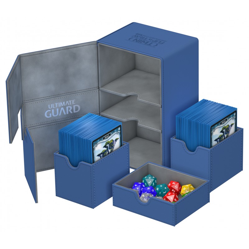 Ultimate Guard Twin Flip'n'Tray™ 160Card Deck Box, Blue
